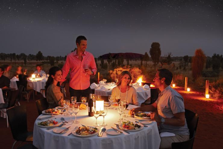 Sounds of Silence Dining Experience, Uluru-Kata Tjuta National Park, Red Centre, Northern Territory © Sounds of Silence Sounds of Silence Dining Experience, Uluru-Kata Tjuta National Park, Red Centre, Northern Territory © Sounds of Silence