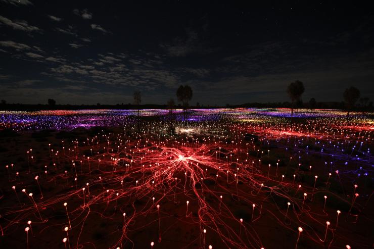 Field of Light, Uluru, Bruce Munro 2016, Northern Territory © Mark Pickthall Field of Light, Uluru, Bruce Munro 2016, Northern Territory © Mark Pickthall