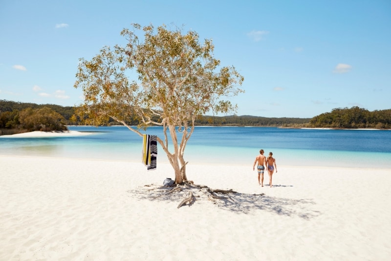 Lake McKenzie, K’gari (Fraser Island), QLD © Tourism & Events Queensland