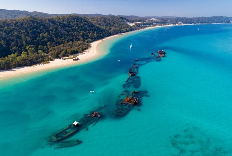 Tangalooma Wrecks, Moreton Island, Queensland © Tourism Australia 