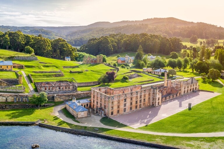 Aerial view of the Port Arthur Historic Site, Port Arthur, Tasmania © Port Arthur Historic Site 