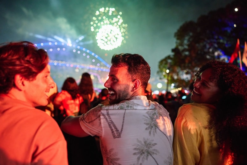 Pesta Malam Tahun Baru, Sydney Harbour, NSW © Destination NSW