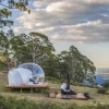 ニュー・サウス・ウェールズ州、マッジー地域、ケイパーツリー、バブル・テント © Australian Traveller