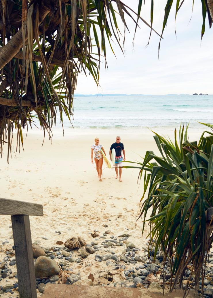 新南威爾士州拜倫灣的華特格斯海灘©澳洲旅遊局